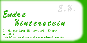 endre winterstein business card